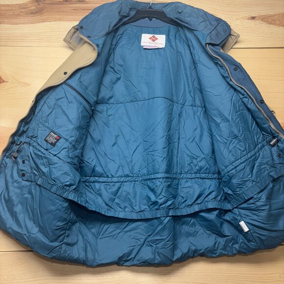Vintage Columbia Jacket Mens XL Brown Full Zip Parka Technicloth Oregon 90s - Picture 12 of 16